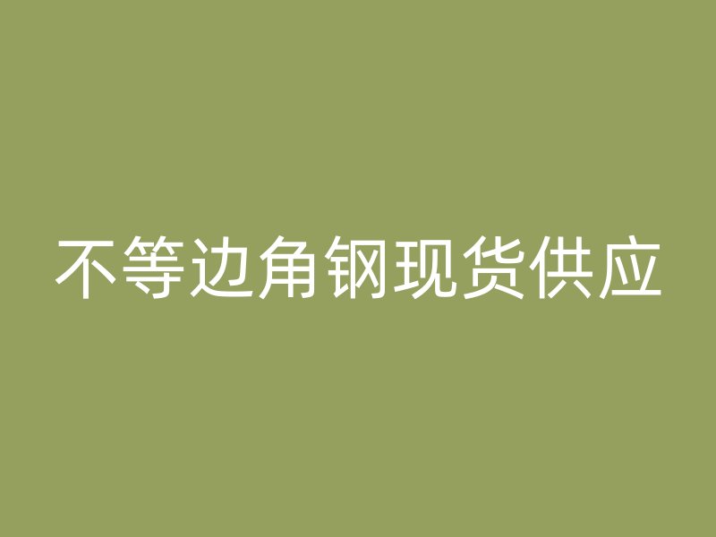 不等邊角鋼現(xiàn)貨供應(yīng)